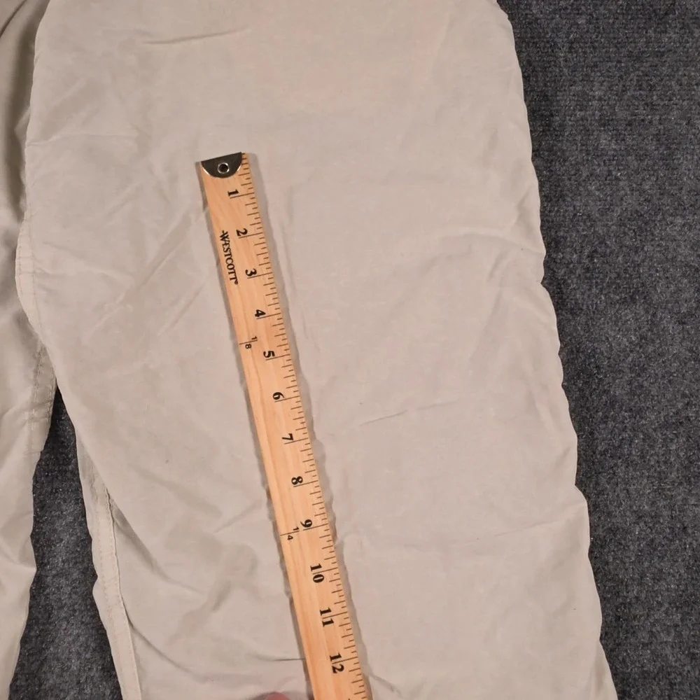 Gramicci Pants Mens M (28x33) Beige Belted Elastic Climbing Nylon USA Made READ